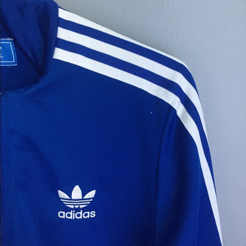 Royal blue Adidas track jacket